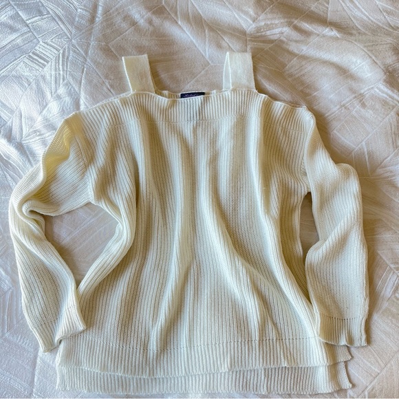 Cold Shoulder Sweater Top - Picture 1 of 4